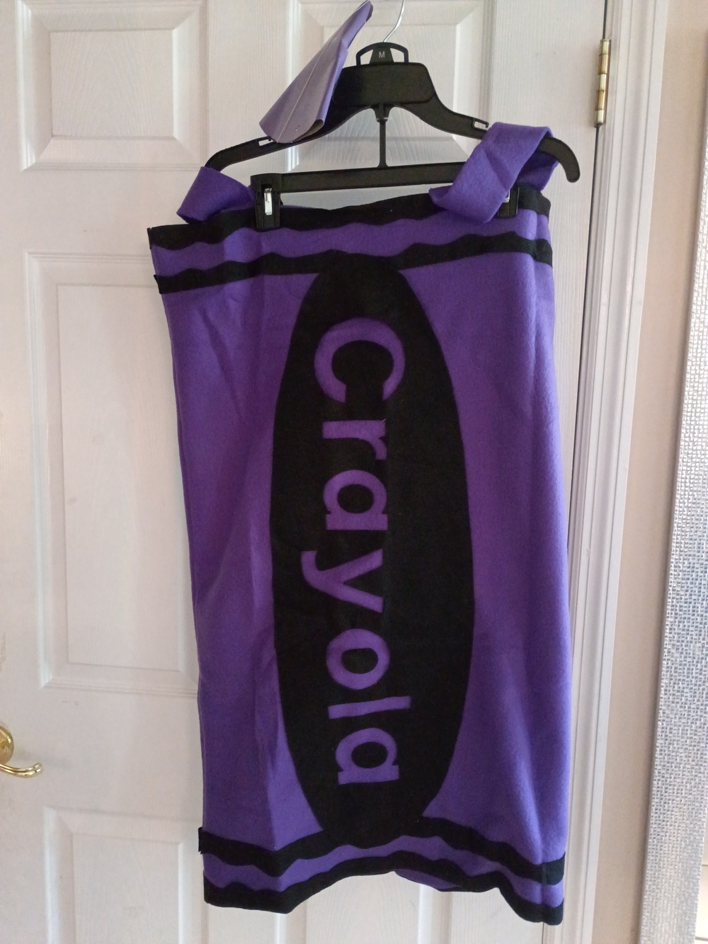 Crayola Purple and Black Novelty Halloween Costume Homemade
